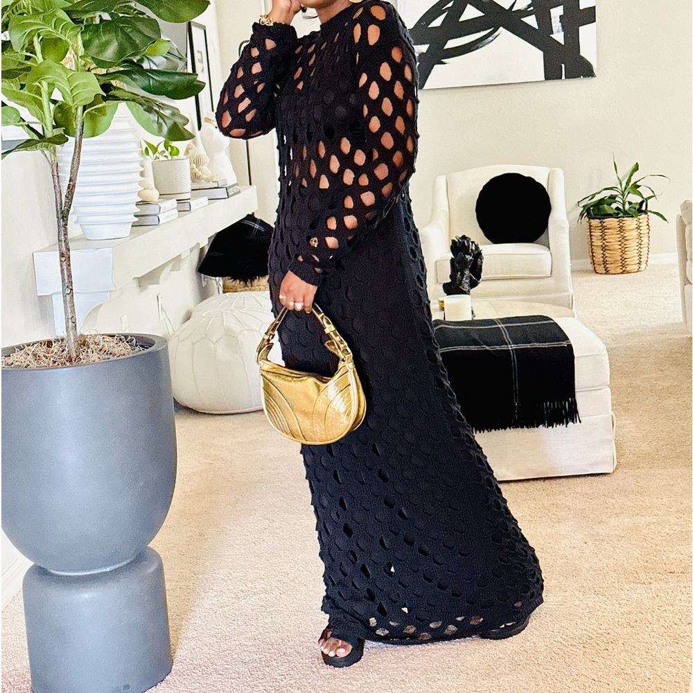 Naked Wardrobe Black Maxi Dress - Picture 3 of 15